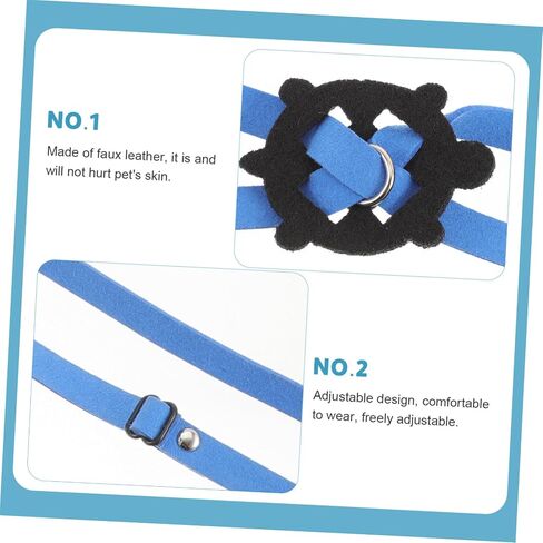 Adjustable Blue Turtle Leash Harness for Reptile Pets Small Safe Faux Material Walking Training Traction Rope for Turtles and Lizards in Saudi Arabia