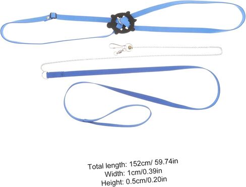 Adjustable Blue Turtle Leash Harness for Reptile Pets Small Safe Faux Material Walking Training Traction Rope for Turtles and Lizards in Saudi Arabia