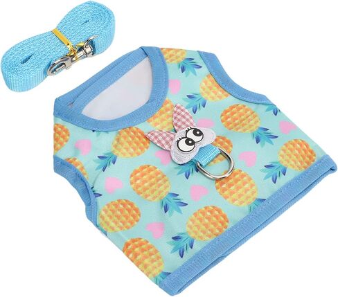 Bunny Harness Leash Set Adjustable Soft Nylon Rabbit Vest for Kitten Ferret Guinea Pig (L) in Saudi Arabia