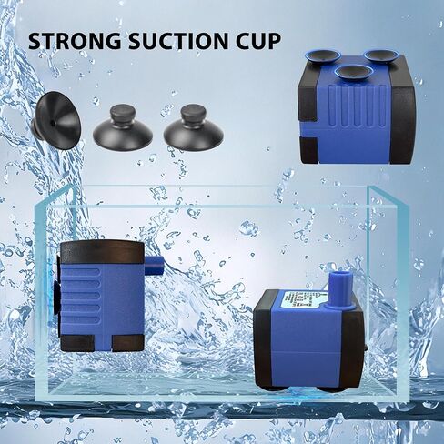 CHANCS Submersible Water Pump 10W 158GPH AC 110V FishTank Pump 4.1ft High Liftfor Aquarium Hydroponics in Saudi Arabia