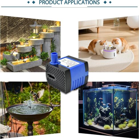 CHANCS Submersible Water Pump 10W 158GPH AC 110V FishTank Pump 4.1ft High Liftfor Aquarium Hydroponics in Saudi Arabia