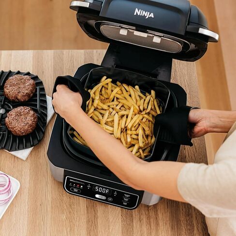 شواية داخلية 4 في 1 من نينجا فودي - مقلاة هوائية بسعة 4 لتر مع وظائف الشوي والتحميص والخبز بدرجة حرارة 500 درجة فهرنهايت in Kuwait