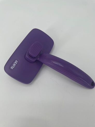 Flik'et Pet Brush for Dogs & Cats, Self Cleaning, Deshedding Grooming Tool for Long & Short Hair, Easy Hair Removal, Gentle Bristles, Ideal for Shedding, Detangling & Massage in Saudi Arabia