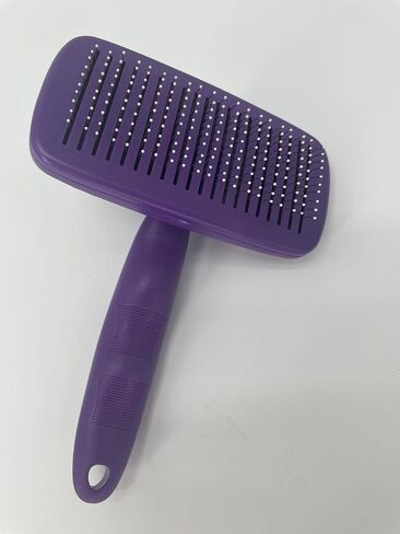 Flik'et Pet Brush for Dogs & Cats, Self Cleaning, Deshedding Grooming Tool for Long & Short Hair, Easy Hair Removal, Gentle Bristles, Ideal for Shedding, Detangling & Massage in Saudi Arabia