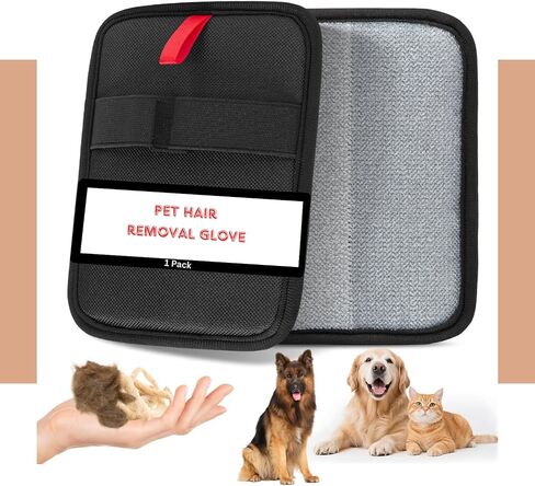 Magic Brush PET Hair Removal Glove, Electrostatic for Furniture, Clothing, Reusable Two-Sided Fur & Lint Remover for Cats & Dogs, Washable, Upgraded Fur Removal Tool-1 PCS in Saudi Arabia