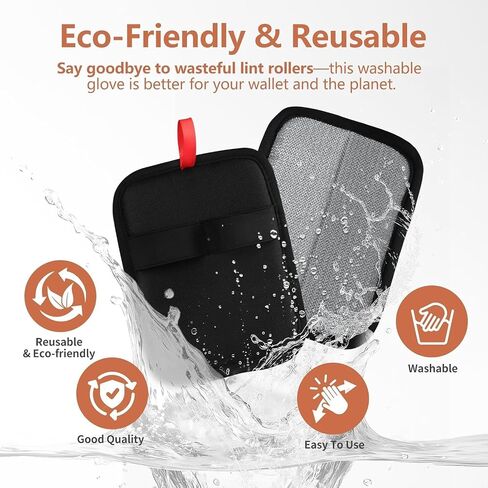 Magic Brush PET Hair Removal Glove, Electrostatic for Furniture, Clothing, Reusable Two-Sided Fur & Lint Remover for Cats & Dogs, Washable, Upgraded Fur Removal Tool-1 PCS in Saudi Arabia