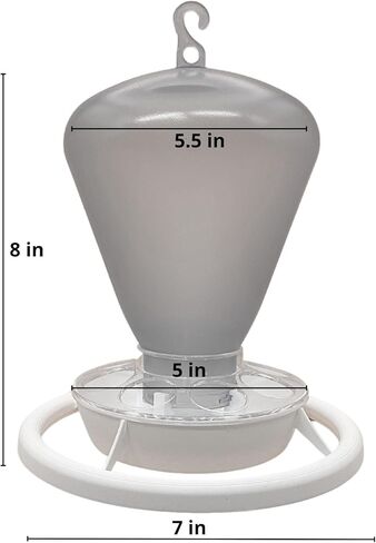 2GR Automatic Bird Feeder and Water Dispenser – Versatile Outdoor & Indoor Cage Feeder, Easy to Refill, Drainage System, Durable Plastic Design, Large Capacity in Kuwait