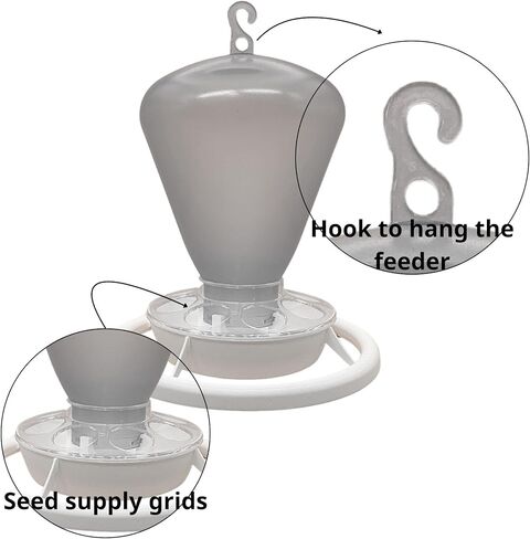 2GR Automatic Bird Feeder and Water Dispenser – Versatile Outdoor & Indoor Cage Feeder, Easy to Refill, Drainage System, Durable Plastic Design, Large Capacity in Kuwait