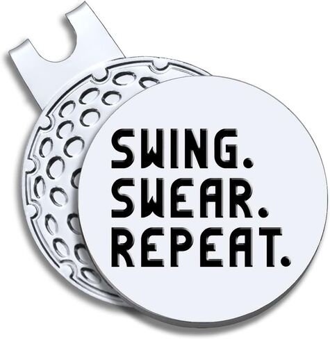 Born to Golf Golf Ball Marker with Magnetic Hat Clip, Funny Golf Accessories Gifts for Men Women, Golf Gifts for Men Woman, Retired Gift for Men Woman Golf Fan, Golf Novelty Gift in Saudi Arabia