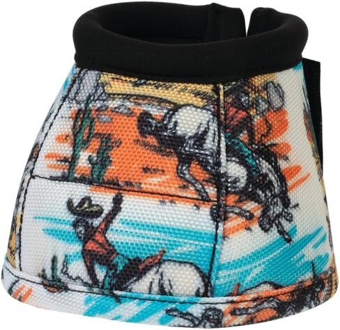 Weaver Leather Bucking Bronc Large No Turn Bell Boots in Kuwait