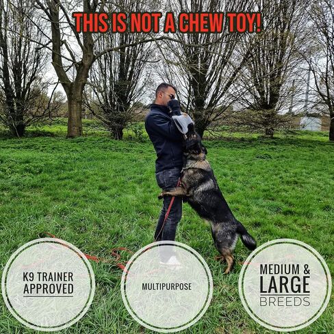 EQ K9 Leather Dog Bite Pillow with 3 Handles – Durable Training Tug for Medium & Large Dogs, Genuine Leather Bite Tug for IGP, KNPV, Mondio, Police K9 & Working Dogs in Saudi Arabia
