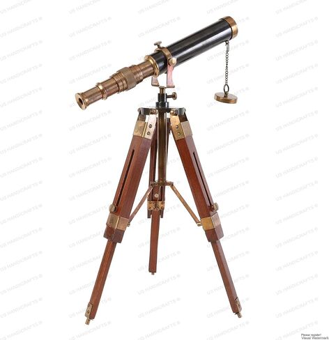 Vintage Brass Nickle Telescope on Tripod Stand/Chrome Desktop Telescope for Home Decor & Table Accessory Nautical Spyglass Telescope for Navy and Outdoor Adventures in Saudi Arabia