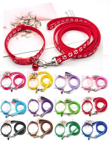 Dog Leash and Collar Set, Puppy Traction Rope Dog Collar Durable Walking Pet Supplies,Black in Saudi Arabia