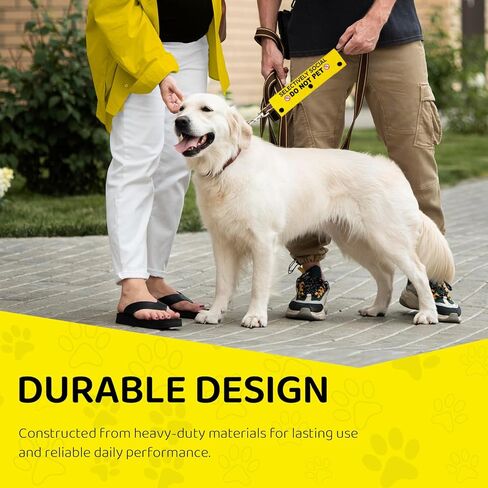 Blind Dog Ask Before Petting Pet Leash for Dogs, Funny Dog Leash Wrap for Pet Dog Lovers Owners Gift (Yellow) in Saudi Arabia