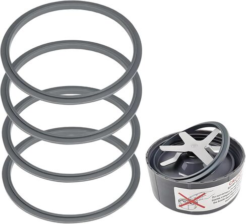 قطع غيار حشية الخلاط - 4 حلقات إغلاق لملحقات قطع غيار Nutribullet خلاط 900 وات و600 وات، متوافق مع Nutribullet Pro 900 in Kuwait