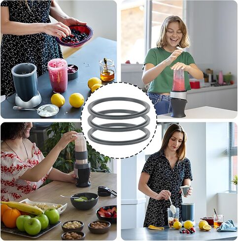 قطع غيار حشية الخلاط - 4 حلقات إغلاق لملحقات قطع غيار Nutribullet خلاط 900 وات و600 وات، متوافق مع Nutribullet Pro 900 in Kuwait