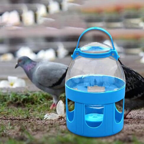 Bird Water Feeder Water Dispenser Convenient Hanging Feeding Tool Dove Drinker for Farm Cockatiels Pigeons Chick Pet Supplies, 2L in Saudi Arabia