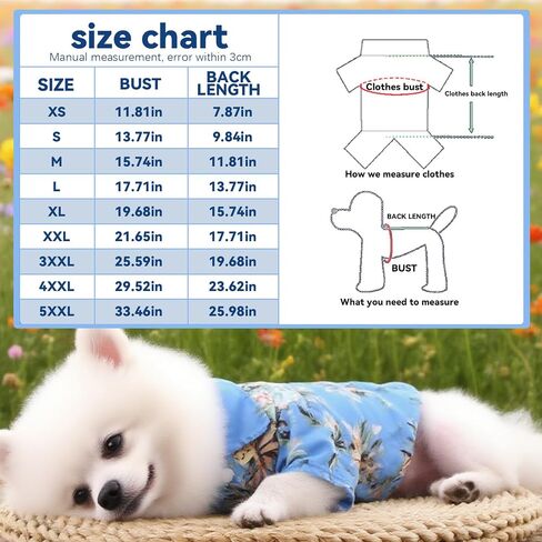 Pet Shirt Dog Cat Summer Beach Tropical Floral Pattern Comfortable Lightweight Shirt Hot Weather Stylish Summer Outfit Pets in Saudi Arabia