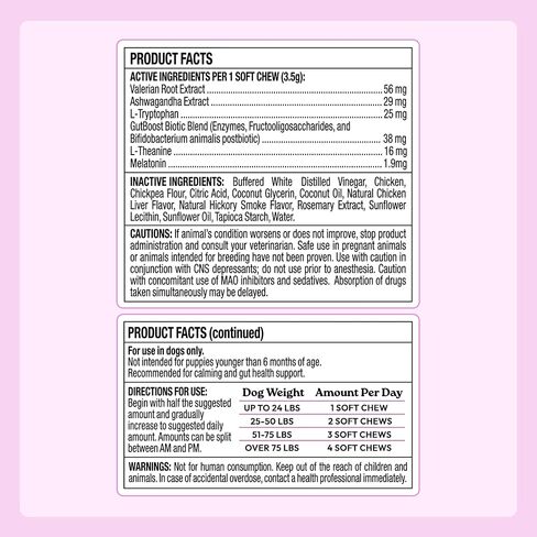 ملحق WellJoy للكلاب المهدئ + GutBoost | ملحق صحة الكلب | يعزز الاسترخاء والهدوء | تركيبة GutBoost ثنائية الفائدة | تركيبة بيطرية | صنع في الولايات المتحدة الأمريكية | نكهة الدجاج | 90 مضغة ناعمة in Kuwait