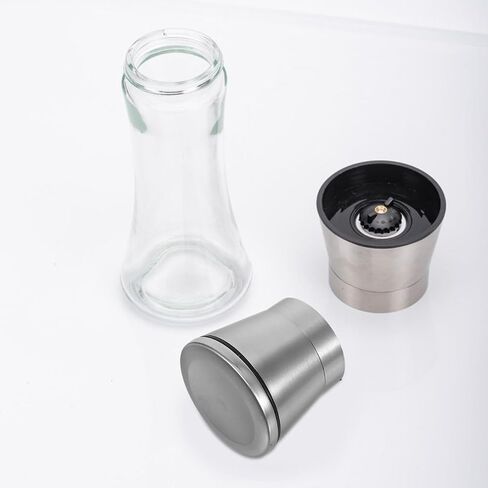 2pcs Stainless Steel Sea Salt Mills Caps Grinder Top Covers for Salt Pepper Shaker Manual Spices Grinder Lid Caps in Saudi Arabia
