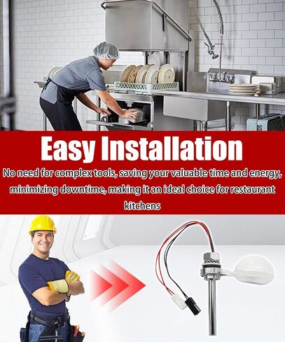 Dishwashers Float Switch and Probe Assembly Compatible with Hobart Dishwashers Replaces 00-289121 in Saudi Arabia