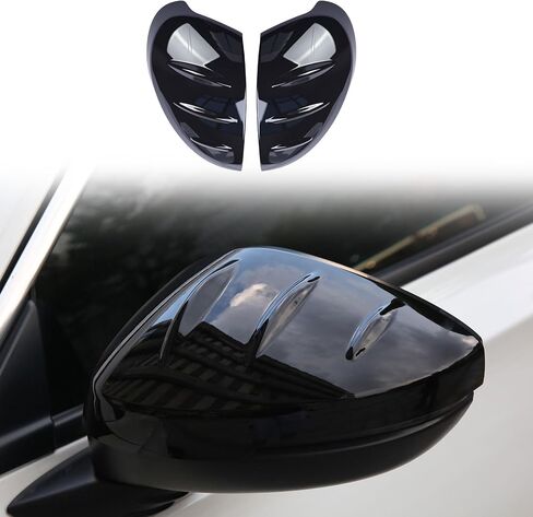 غطاء هوائي زعانف القرش لـ Honda 11th Civic Extrid Decoration Cover Cover Cover Cover مع 2022 2023 2024 2025 Civic (Black Glossy) in Kuwait