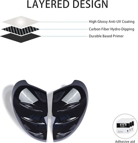 غطاء هوائي زعانف القرش لـ Honda 11th Civic Extrid Decoration Cover Cover Cover Cover مع 2022 2023 2024 2025 Civic (Black Glossy) in Kuwait