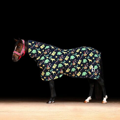 مبرد HORZE Santa Christmas Fleece برقبة عالية - طباعة كريسماس - 78 بوصة in Kuwait