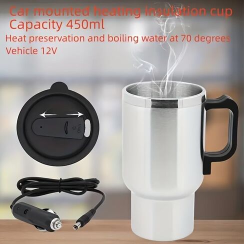 Car Insulated Mug Stainless Steel Kettle 450ml in Saudi Arabia