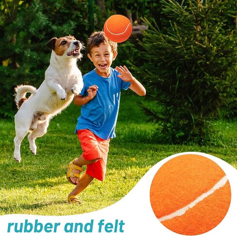 كرات تنس كبيرة للكلاب مكونة من 4 قطع، كرة لعبة تفاعلية كبيرة للكلاب مقاس 4 بوصات للكلاب الصغيرة والمتوسطة والكبيرة، ألعاب للكلاب للرياضات الخارجية والداخلية، والجلب، والتدريب واللعب in Kuwait