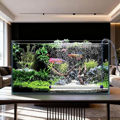 Fish Tank Bubbler Decorations Aquarium Bubble Wall Quiet Oxygen Diffuser Adjustable air Bubble Volume Air Stones Aquariums Kit for Freshwater & Saltwater Bubbler Decorations in Saudi Arabia