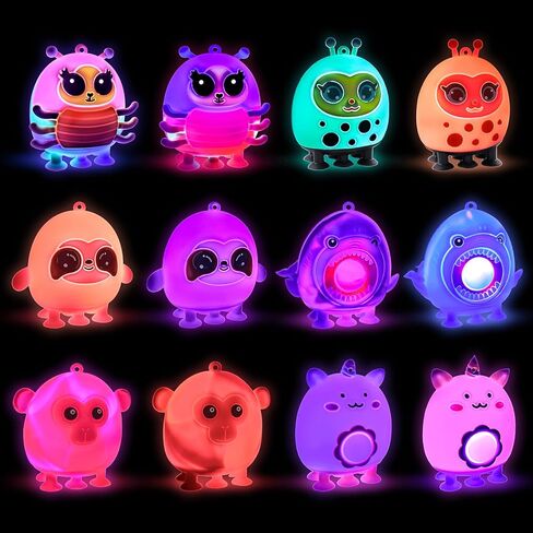 Pop Party Favors for Kids,3D Pop Animals Its Fidget Toys,Silicone Animal Suction Toys,Birthday Gifts for Boys & Girls,Goodie Bag Stuffers,Pinata Stuffers,Carnival Prizes,Treasure Chest for Kids Prizes in Kuwait