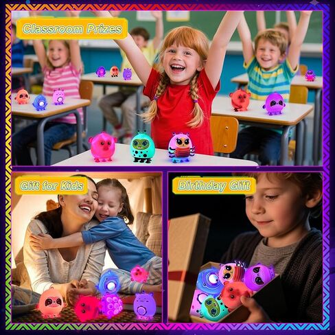 Pop Party Favors for Kids,3D Pop Animals Its Fidget Toys,Silicone Animal Suction Toys,Birthday Gifts for Boys & Girls,Goodie Bag Stuffers,Pinata Stuffers,Carnival Prizes,Treasure Chest for Kids Prizes in Kuwait