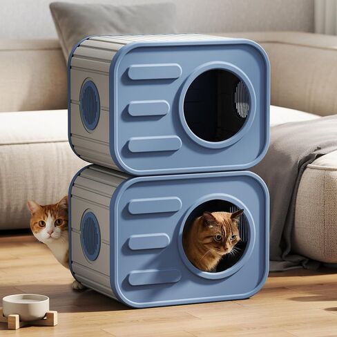 DRATO Outdoor Cat House راتينج مقاوم للطقس على شكل كاميرا للاستخدام الداخلي للقطط الخارجية in Kuwait