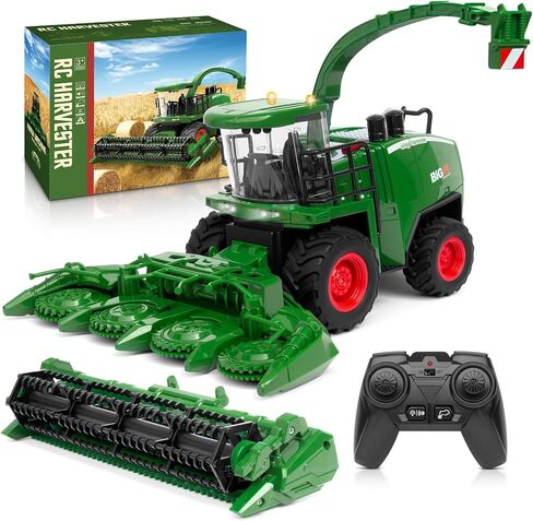 RC Combine Harvester Toy for Boys Ages 4+, Farm Harvester with Corn Head in Kuwait