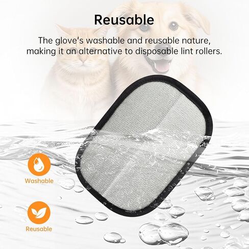 2 Pcs Pet Hair Removal Gloves Brush, Reusable Cat Dog Electrostatic Hair Remover Grooming Glove Tool in Saudi Arabia