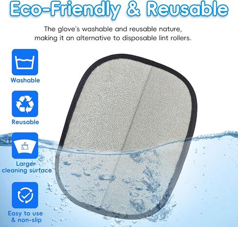 قفاز إزالة شعر الحيوانات الأليفة السميك، فرشاة سحرية لإزالة شعر الحيوانات الأليفة للقطط والكلاب، قفازات مطورة لشعر الحيوانات الأليفة قابلة لإعادة الاستخدام للأريكة والملابس والسجاد ومقعد السيارة، وقفازات العناية بالقطط in Kuwait