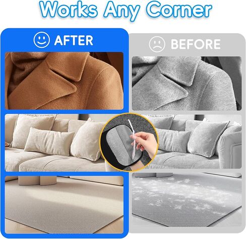 قفاز إزالة شعر الحيوانات الأليفة السميك، فرشاة سحرية لإزالة شعر الحيوانات الأليفة للقطط والكلاب، قفازات مطورة لشعر الحيوانات الأليفة قابلة لإعادة الاستخدام للأريكة والملابس والسجاد ومقعد السيارة، وقفازات العناية بالقطط in Kuwait