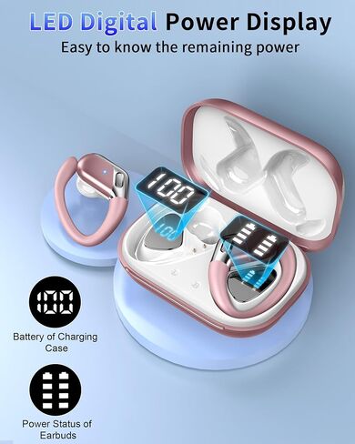 Wireless Earbuds, Bluetooth Headphones Sports, IP7 Waterproof Headset for Running in Saudi Arabia