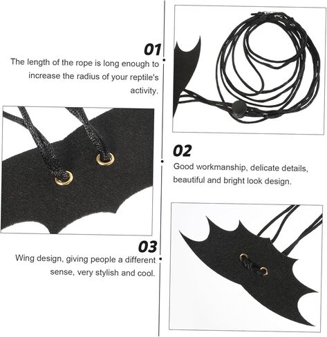 2 Sets Lizard Leash with Wings Design for Bearded Dragon and Small Reptiles Outdoor Traction Rope Easy to Wear and Pet Strap for Squirrels and Lizards in Saudi Arabia