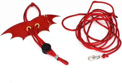 2PCS Adjustable Wing Lizard Harness Leash Small Reptile Rope for Outdoor Walking S Red Pink Non-Folding Wings for Bearded Dragons and Small Animals in Kuwait