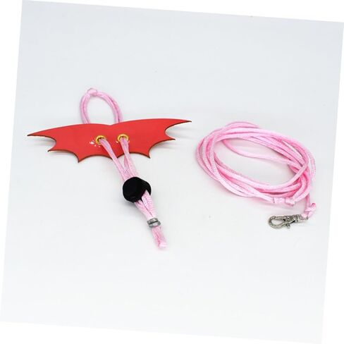 2PCS Adjustable Wing Lizard Harness Leash Small Reptile Rope for Outdoor Walking S Red Pink Non-Folding Wings for Bearded Dragons and Small Animals in Kuwait