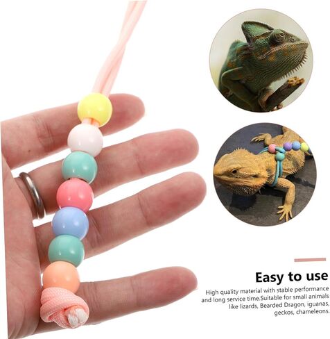 Generic Adjustable Lizard Traction Rope for Small Reptiles Bearded Dragons Geckos Chameleons Pet Harness Leash for Outdoor Walking and Training in Saudi Arabia