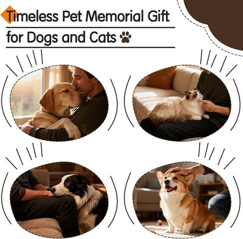 Memorial Gifts for Loss of Dog, Pet Memorial Gifts for Cats,Wooden Picture Frame for 4x6 Photo,Dog Hair Keychain,Pet Fur Keepsake,Loss of Sympathy Bereavement Remembrance Gift in Saudi Arabia