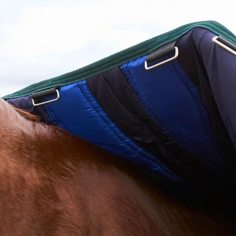 WeatherBeeta ComFiTec Plus Dynamic Turnout 100g, Navy/Forest Green, 75" in Saudi Arabia