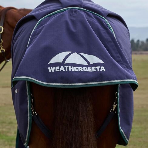 WeatherBeeta ComFiTec Plus Dynamic Turnout 100g, Navy/Forest Green, 75" in Saudi Arabia