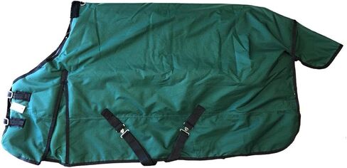 AJ Tack 1200D Waterproof Winter Horse Blanket - 400g Heavyweight Turnout with Fleece Collar, Shoulder Gussets & Tail Flap - Black 78" in Saudi Arabia