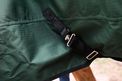 AJ Tack 1200D Waterproof Winter Horse Blanket - 400g Heavyweight Turnout with Fleece Collar, Shoulder Gussets & Tail Flap - Black 78" in Saudi Arabia