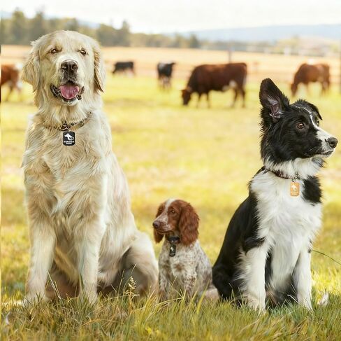 يمكن ربط علامة الخدمة للكلاب بسهولة بطوق الكلب وحزامه والسترة (كبيرة) in Kuwait