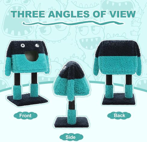 PEQULTI 31" Cat Tree for Indoor Cats, Multi-Level Cat Tower with Cozy Cat Condo Clearance Prime, Blue in Saudi Arabia